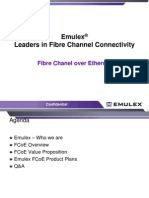 Emulex Leaders in Fibre Channel Connectivity: Fibre Chanel Over Ethernet