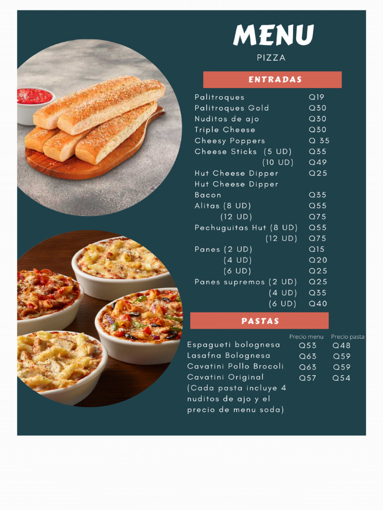 Pizza Hut - Menu | PDF