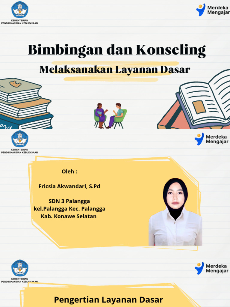 Layanan Dasar Bimbingan Konseling SD | PDF | Karier & Perkembangan ...