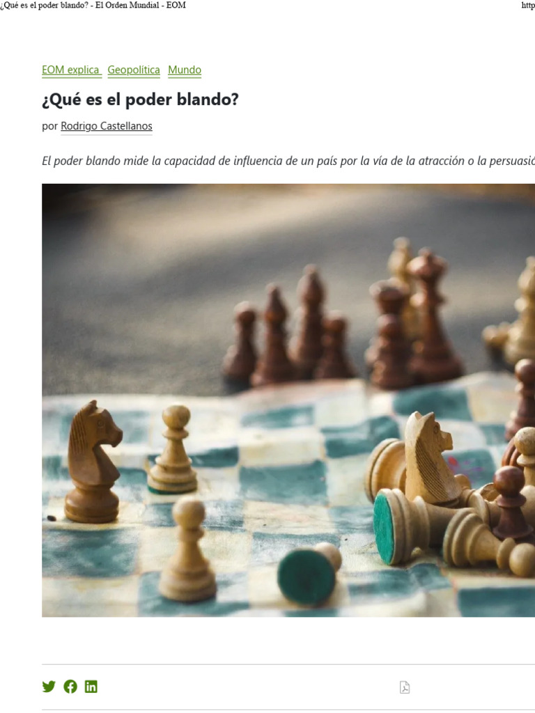Definición de Poder Blando | PDF | Poder suave | Poder duro