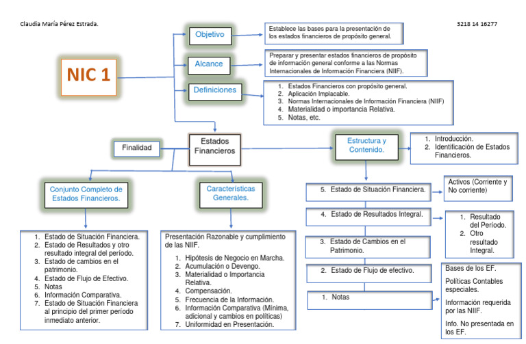 Estructura Y Alcance De La Nic 1 Pdf Normas Internacionales De 