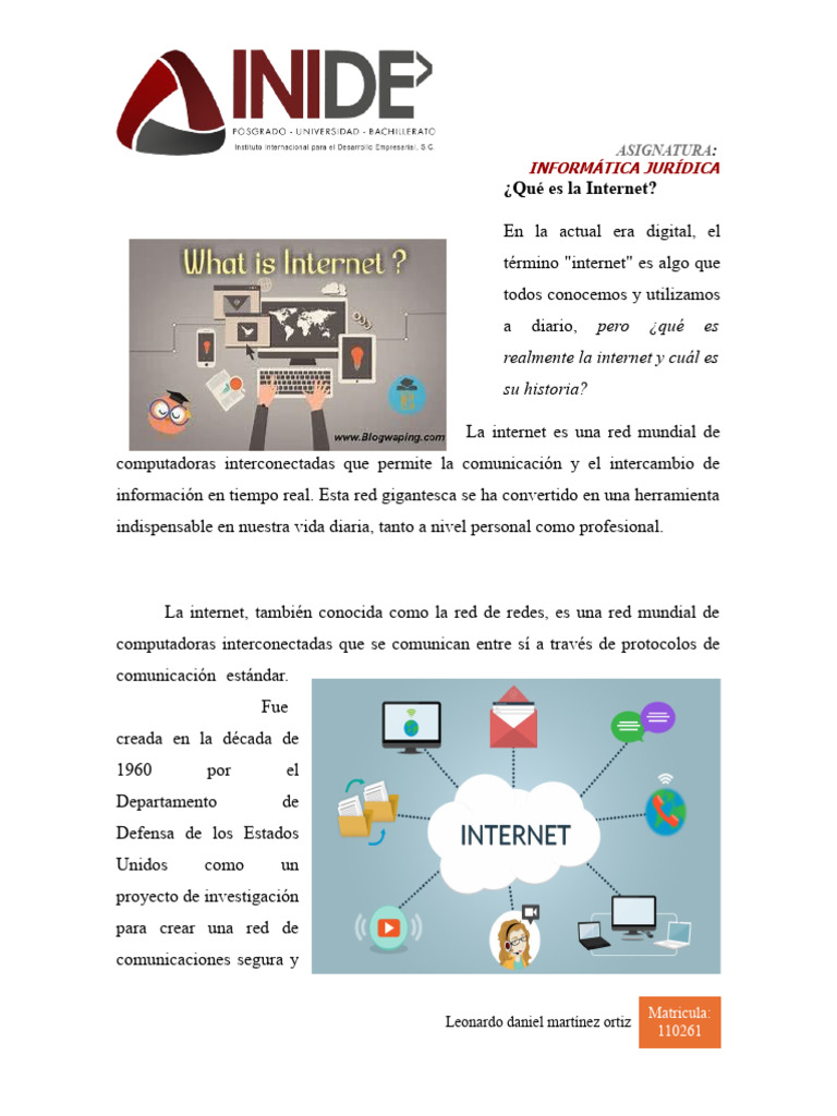 Historia y Función de la Internet | PDF | Red mundial | Internet y web