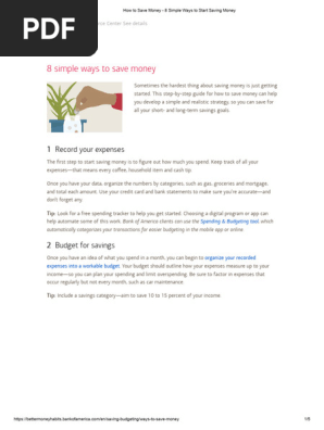 How to Save Money - 8 Simple Ways to Start Saving Money