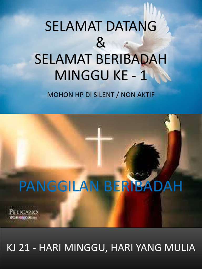 Ibadah Minggu Pertama: Selamat Beribadah | PDF