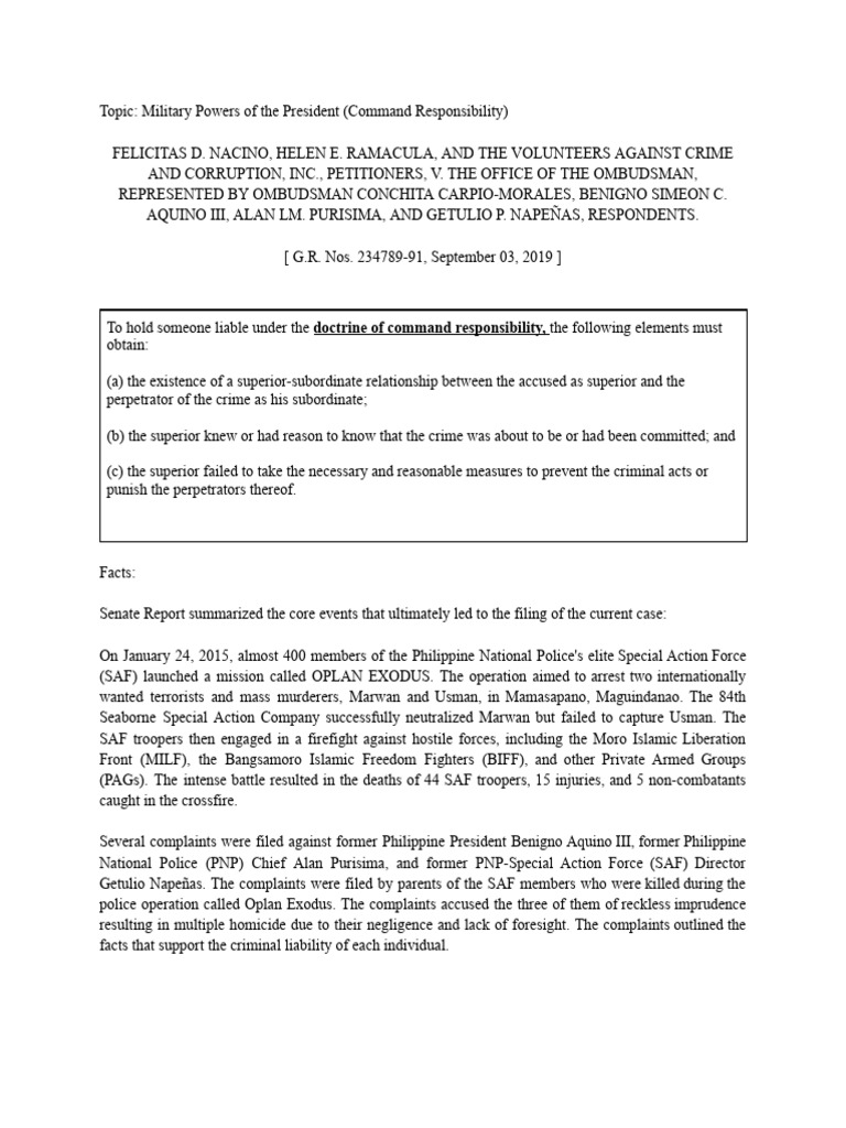 Digest nacino vs ombudsman command responsibility pdf philippines