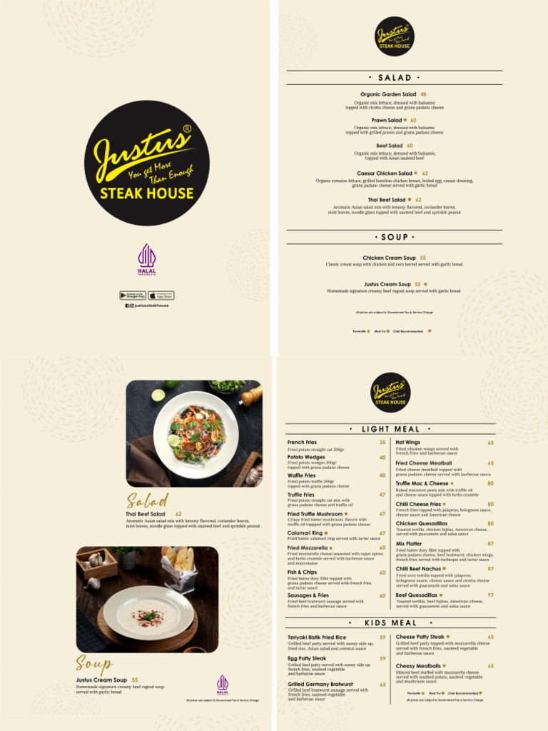 Menu Digital SH Reguler | PDF