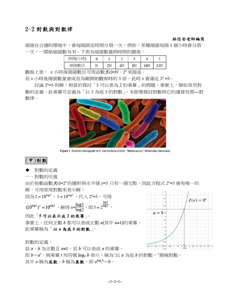 2 2對數與對數律 | PDF