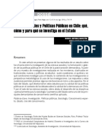 Ciencias Sociales y Politicas Publicas en Chile