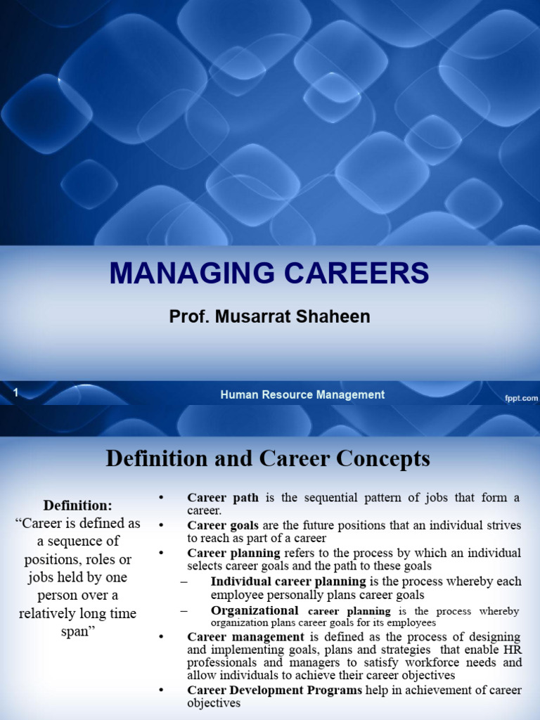 Career Management and Development Guide | PDF | Goal | Human Resource ...