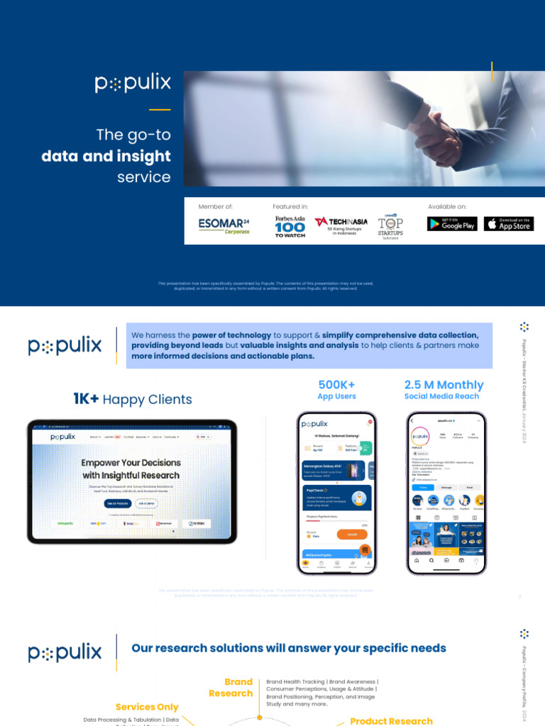 Populix Company Profile - Short Credential - 2024 | Download Free PDF ...