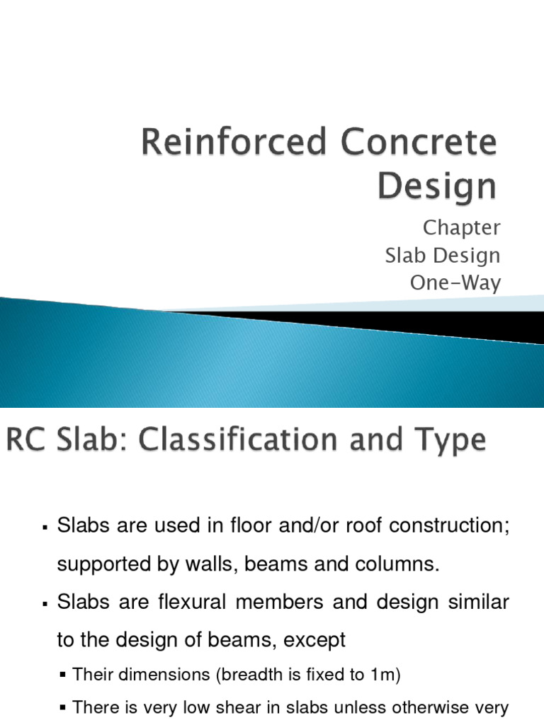 Lecture Slab Design (One Way - Simple and Continous) | PDF | Beam ...
