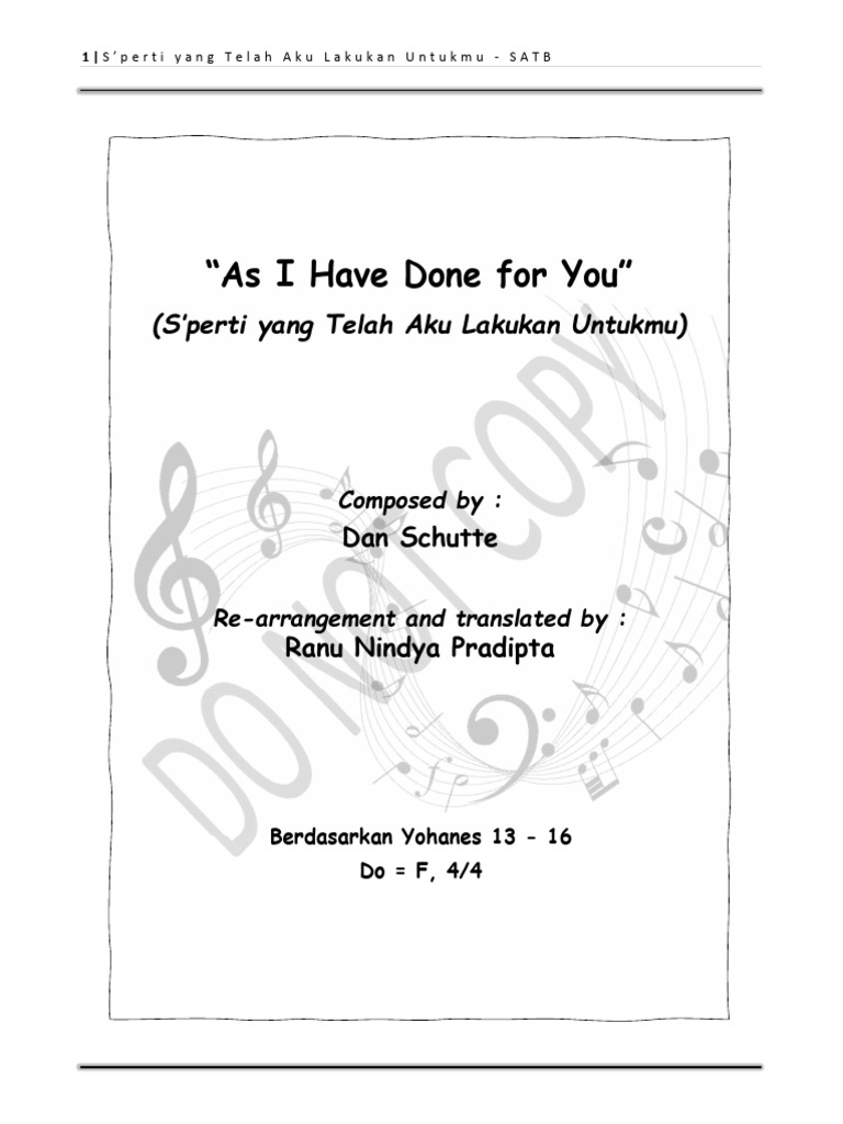 Notasi angka as i have done for you 1 pdf