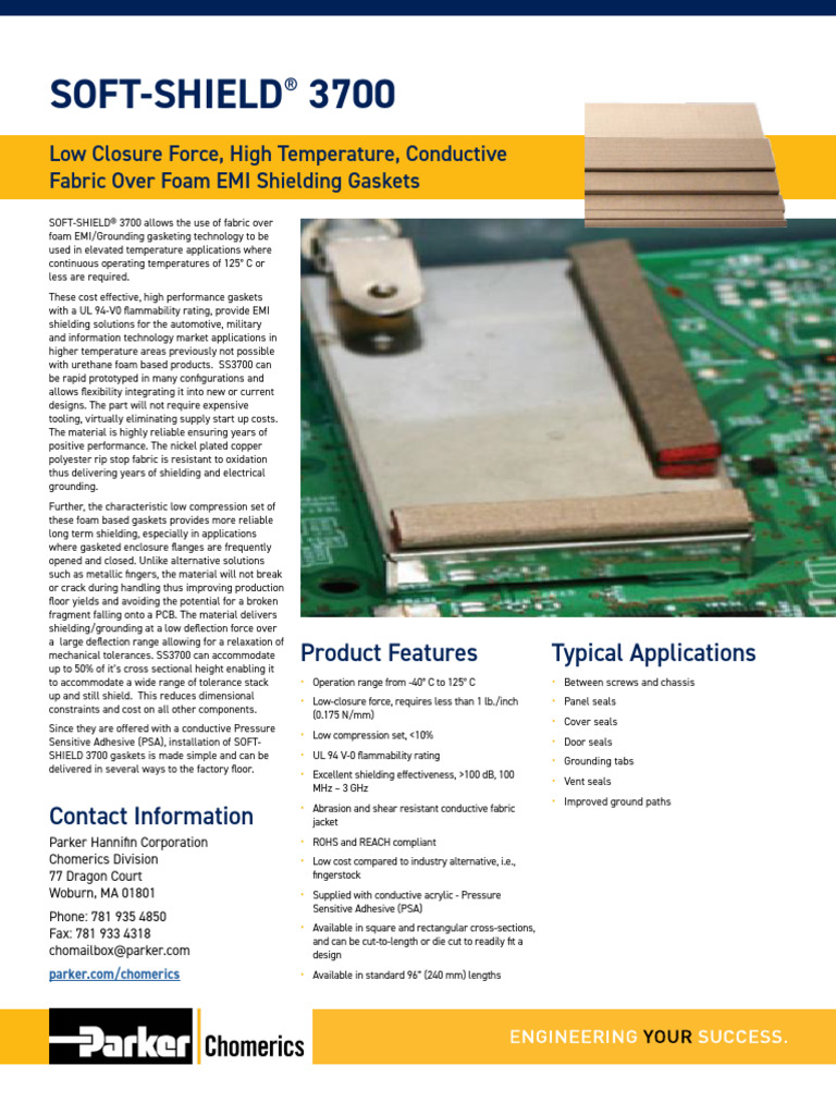 Parker Chomerics SOFT SHIELD 3700 | PDF | Building Engineering ...