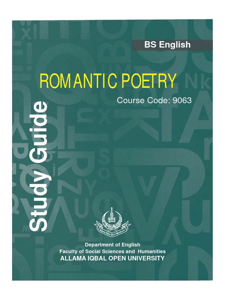 Overview of Romantic Poetry Course | PDF | Romanticism | Poetry