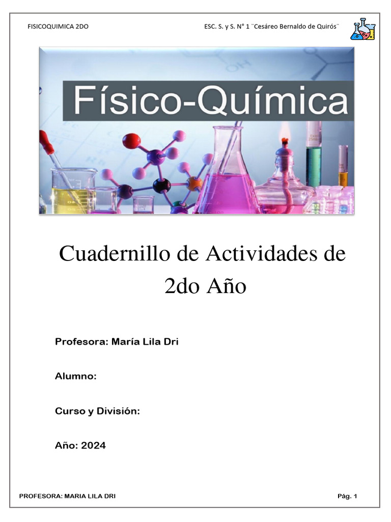 Cuadernillo de 2do Fcoqca 2024 | PDF | Gases | Líquidos