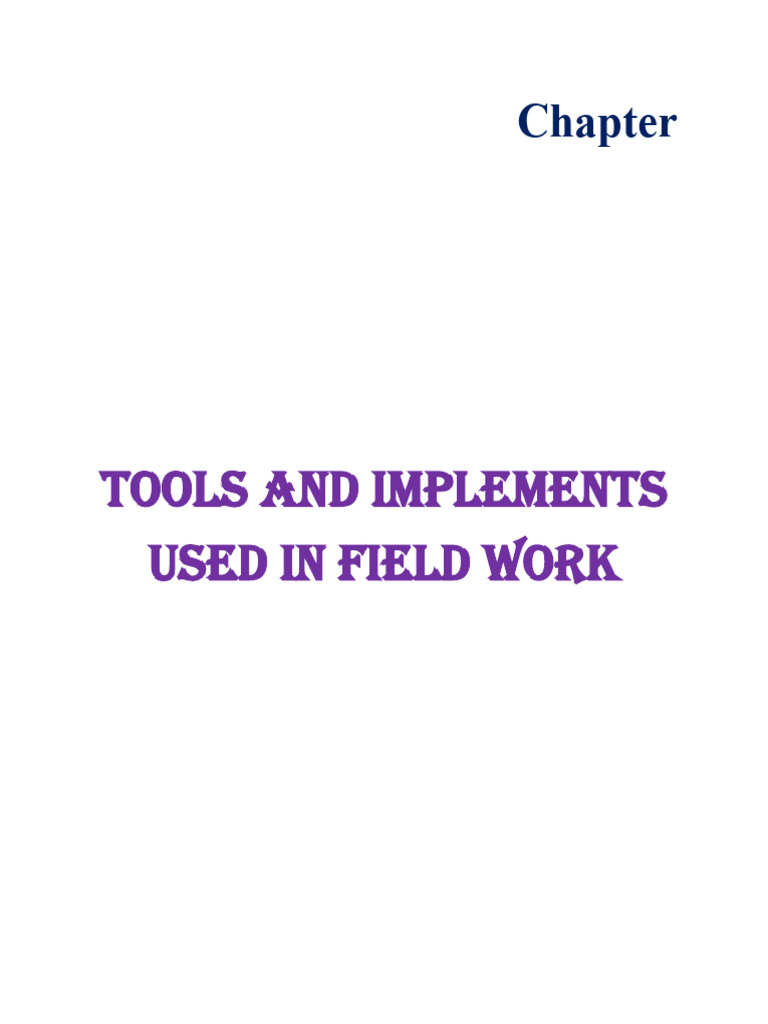 Essential Tools for Fieldwork | PDF | Global Positioning System ...