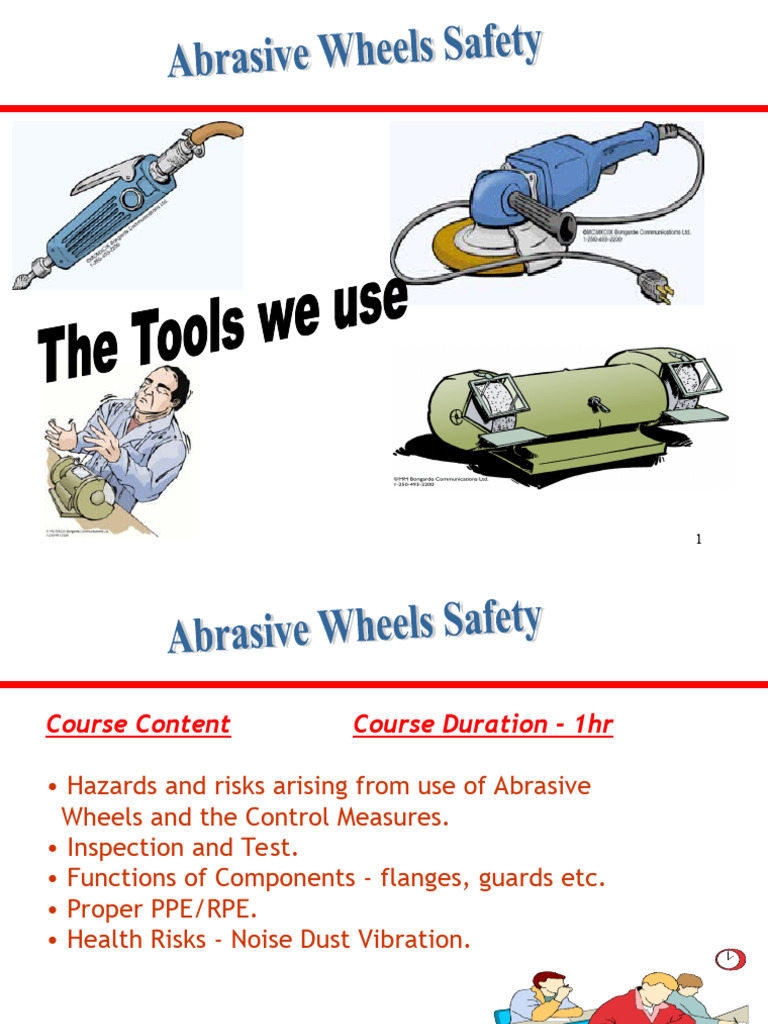 Abrasive Wheel Awareness 27-01-09 | PDF | Grinding (Abrasive Cutting ...