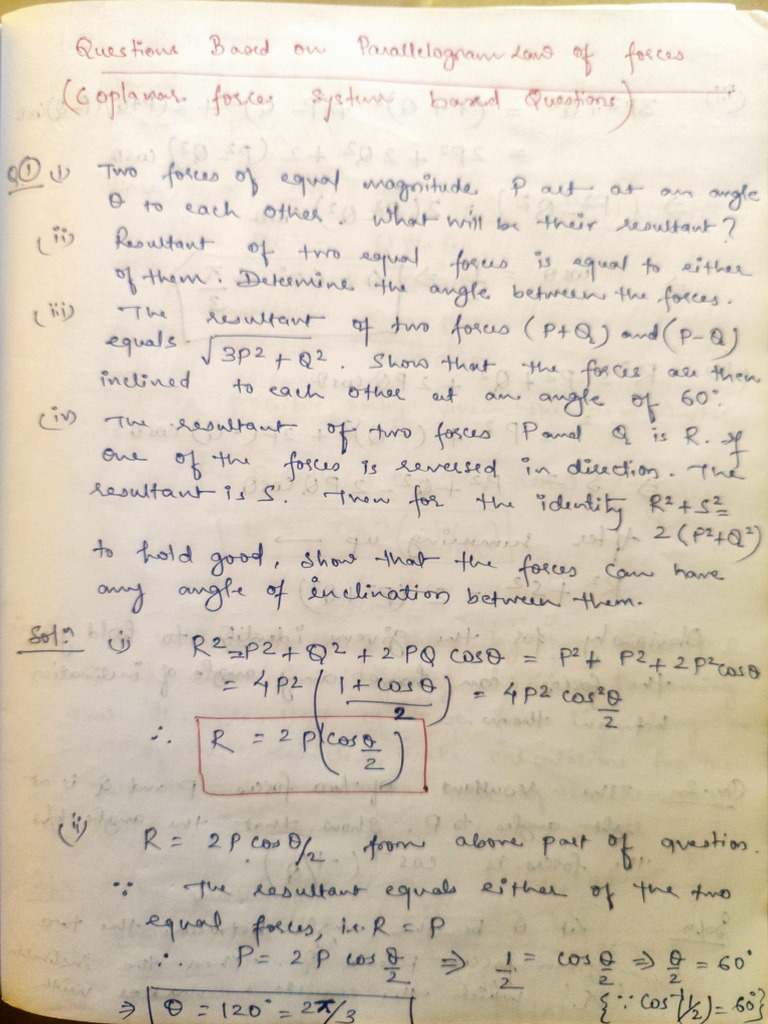 Engineering Mechanics Notes | PDF