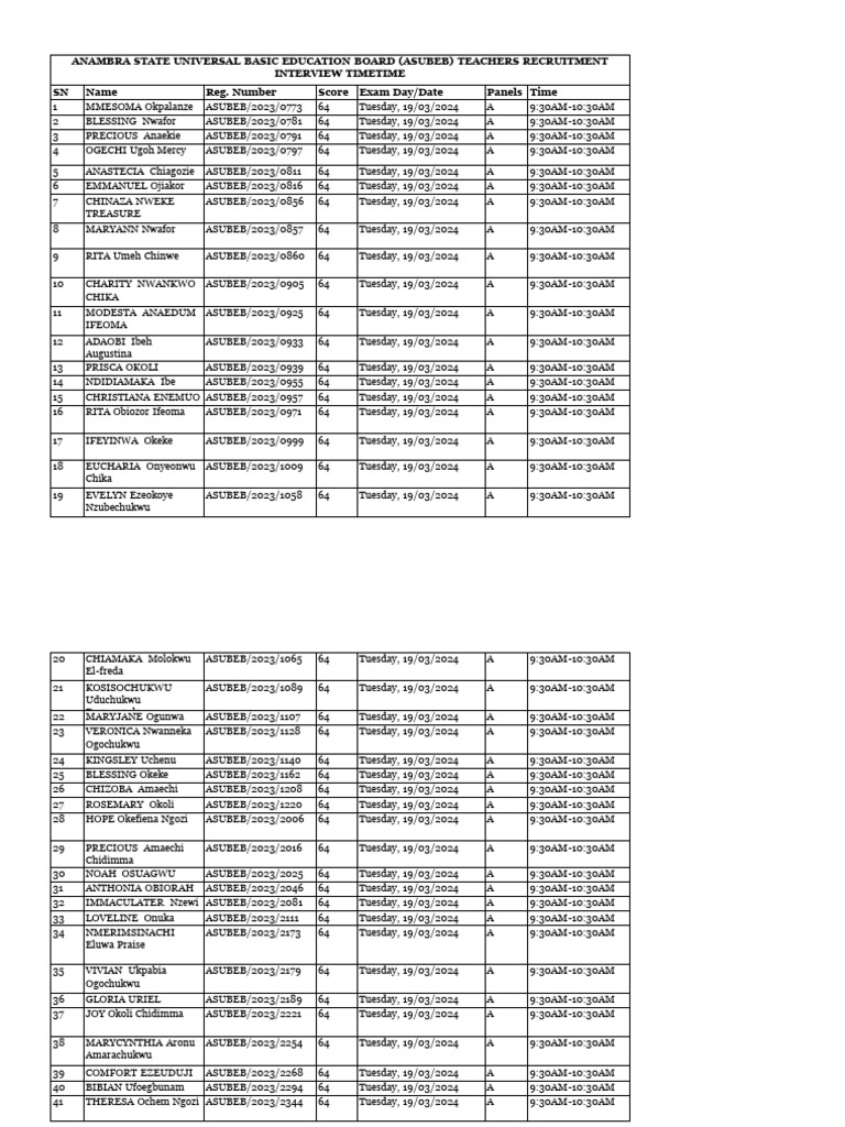 asubeb-teachers-interview-timetable-pdf