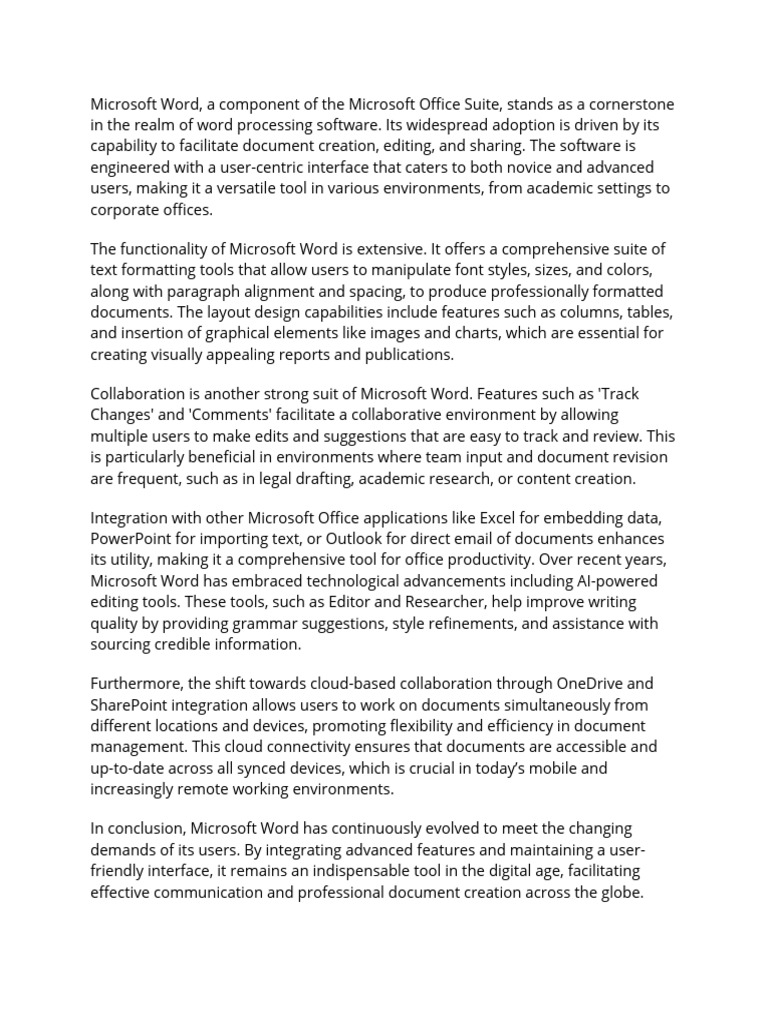 Ms Word4 Pdf Microsoft Word Microsoft Office