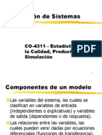 Simulación de Sistemas: CO-4311 - Estadística para La Calidad, Productividad y Simulación