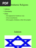 Monotheistic Religions Comparison Table | PDF | Monotheism | God