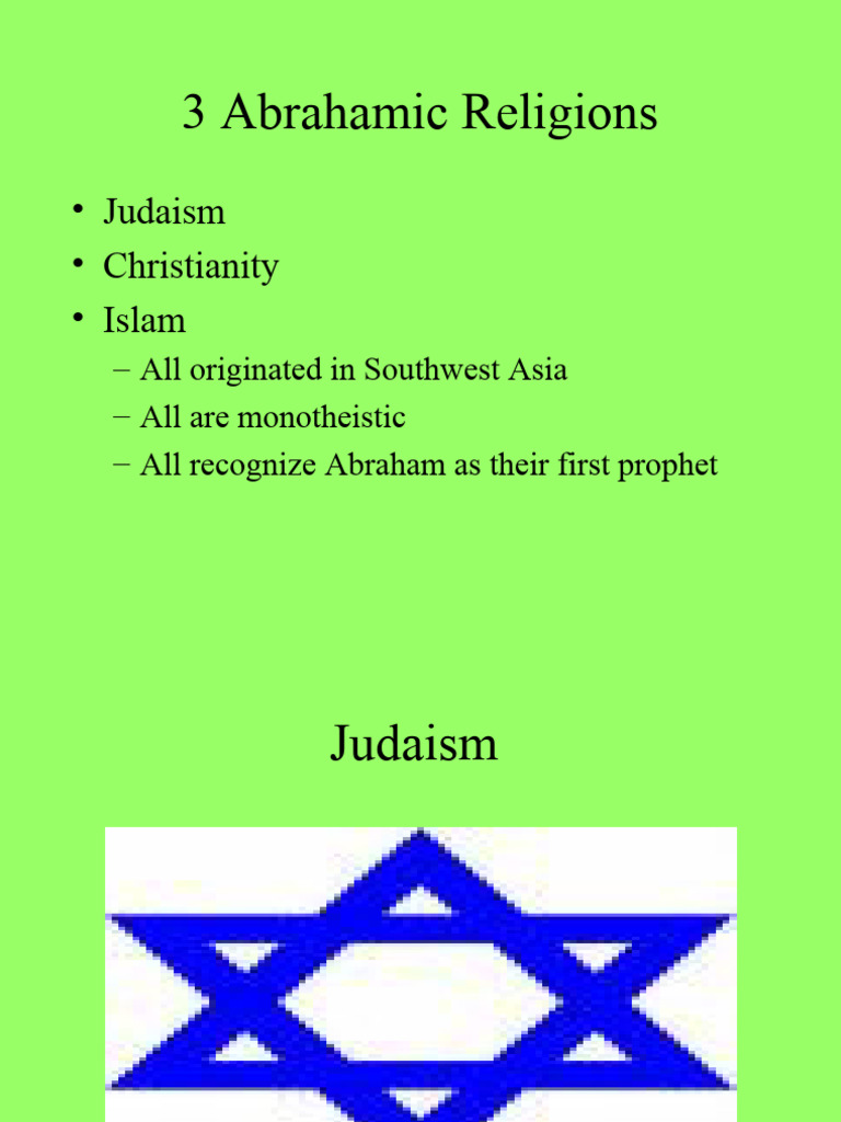 D. 3 Abrahamic Religions PDF Jesus Ali
