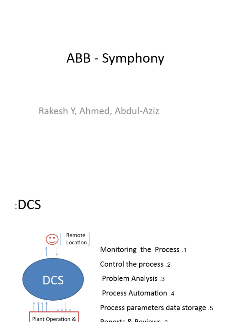 ABB Symphony DCS Presentation | PDF | Programmable Logic Controller ...