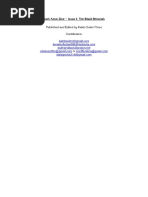 Tempel Ov Blood - Darkaeon Zine Issue