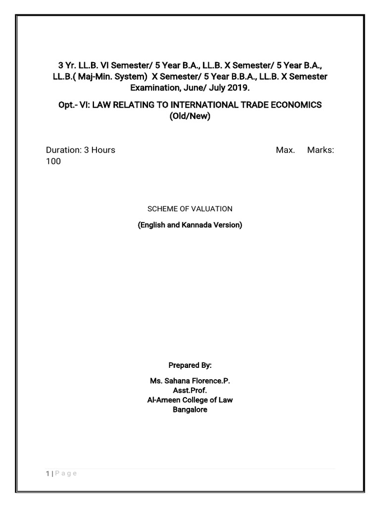 MFN and National Treatment in Trade Law | PDF | Most Favoured Nation ...