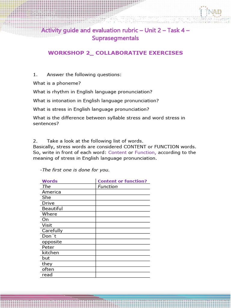 Activity Guide and Evaluation Rubric | PDF | Languages | Foreign ...