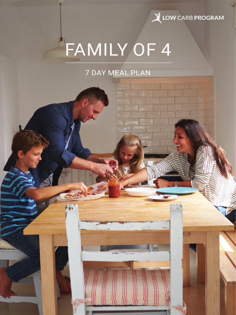 7-Day Low Carb Meal Plan for Family of 4 | PDF | Pancake | Cooking