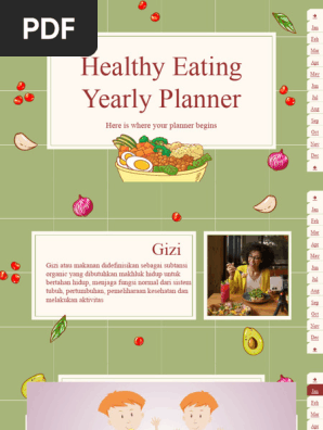 Healthy Eating Yearly Planner by Slidesgo