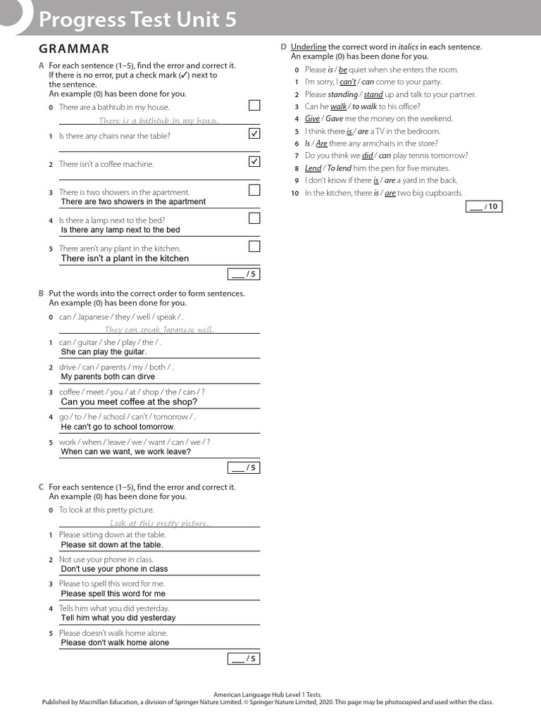 ALH L1 Unit 5 | PDF