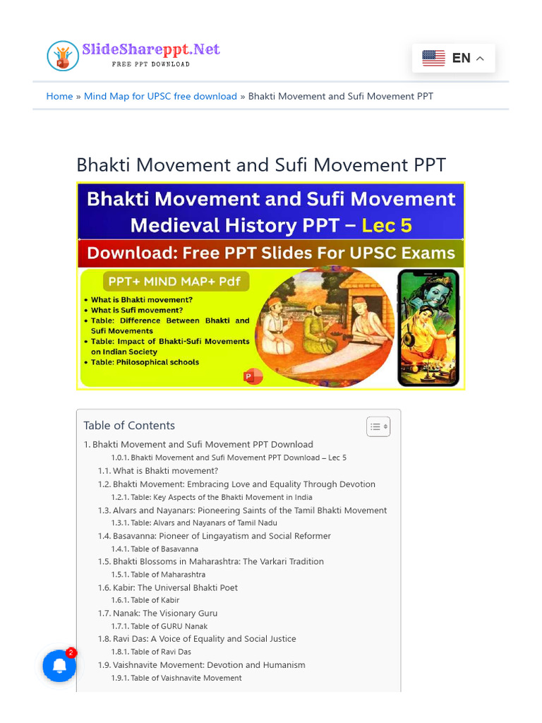 Bhakti and Sufi Movements Overview | PDF | Sufism | Bhakti