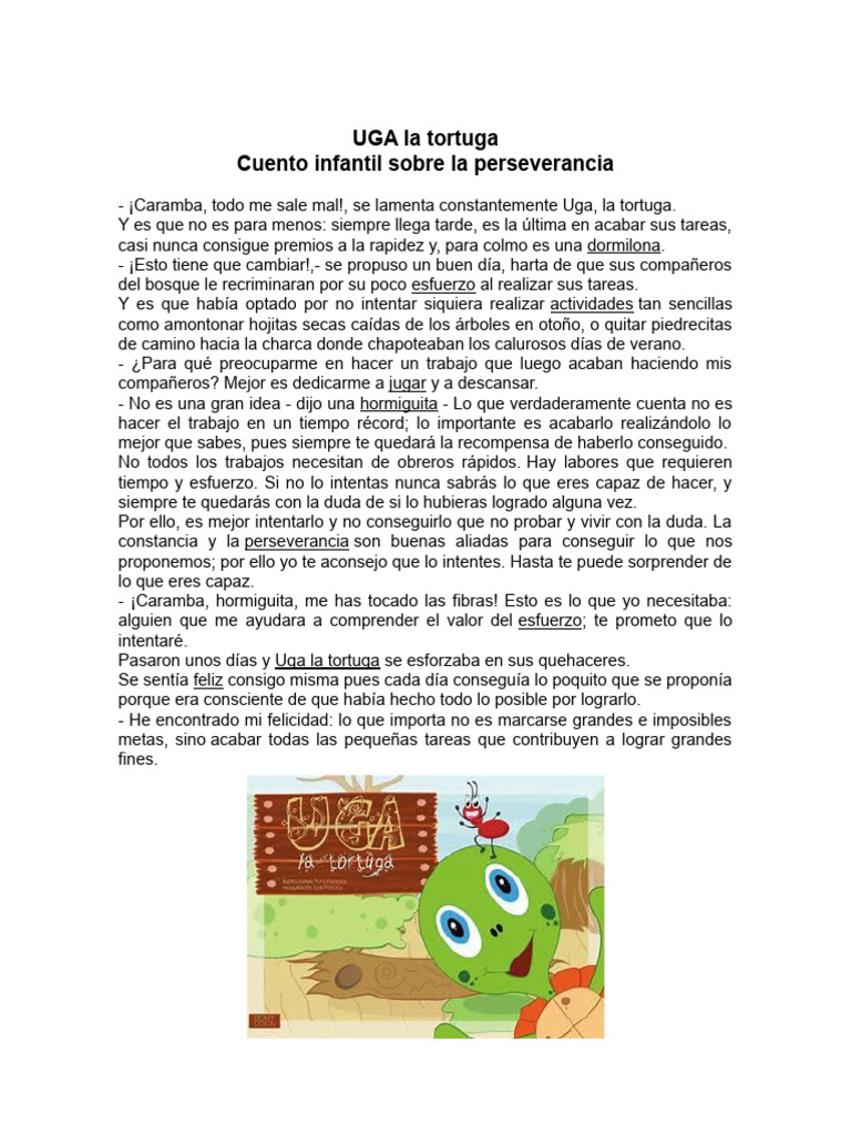 Cuentos de Perseverancia para Niños | PDF | Poesía | Libros para ...