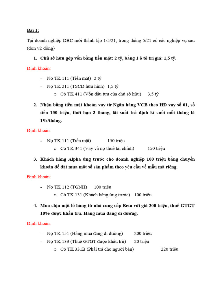 Bài tập C3 | PDF