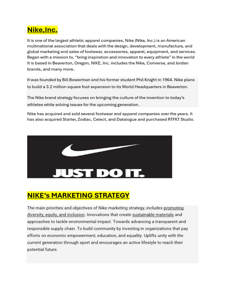 Nike's Integrated Social and Digital Strategy | PDF | Nike | Brand