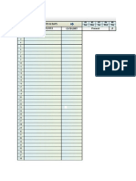 SL Category Dates & Days Name of Employee Present