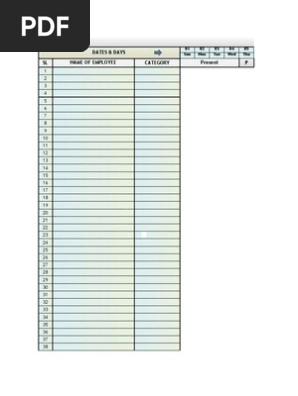 Attendance Register