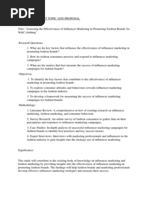 Research Proposal