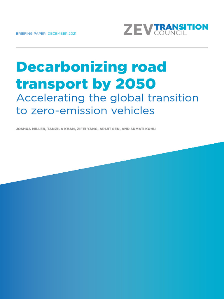 Global Transition to Zero-Emission Vehicles | PDF | Climate Change ...