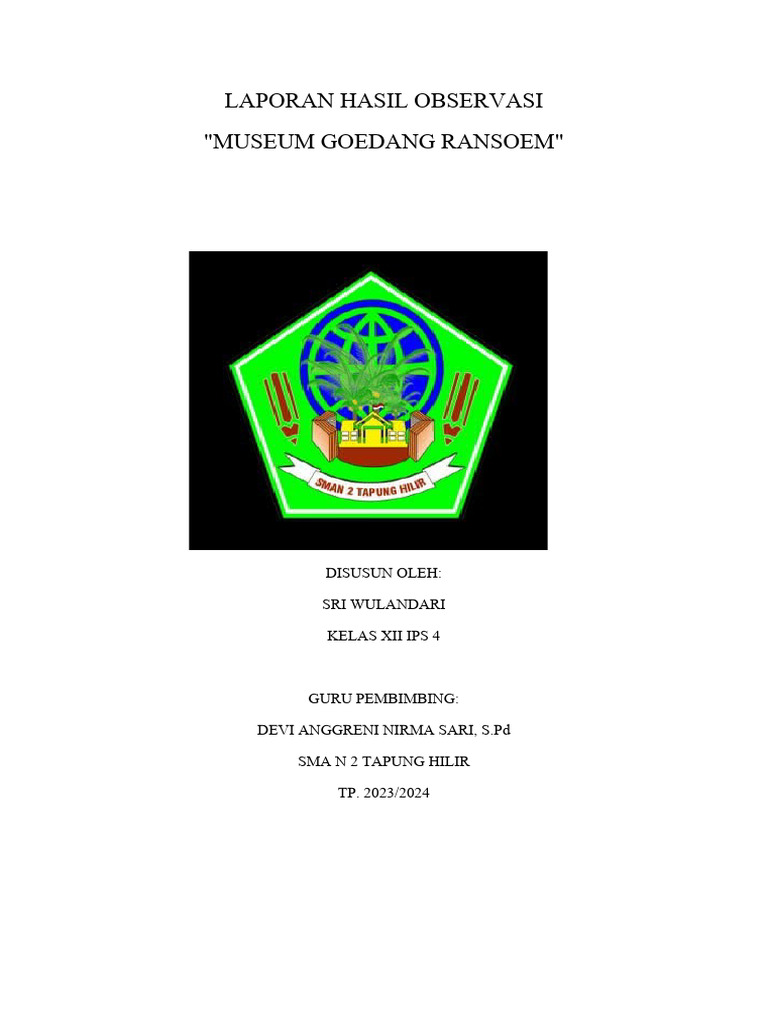 Laporan Observasi Museum Goedang Ransoem | PDF