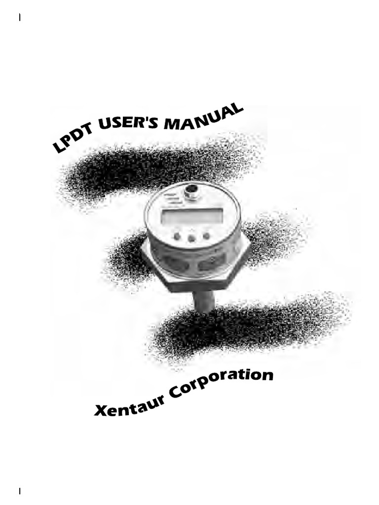 Lpdt manual dew point pdf power supply flow measurement