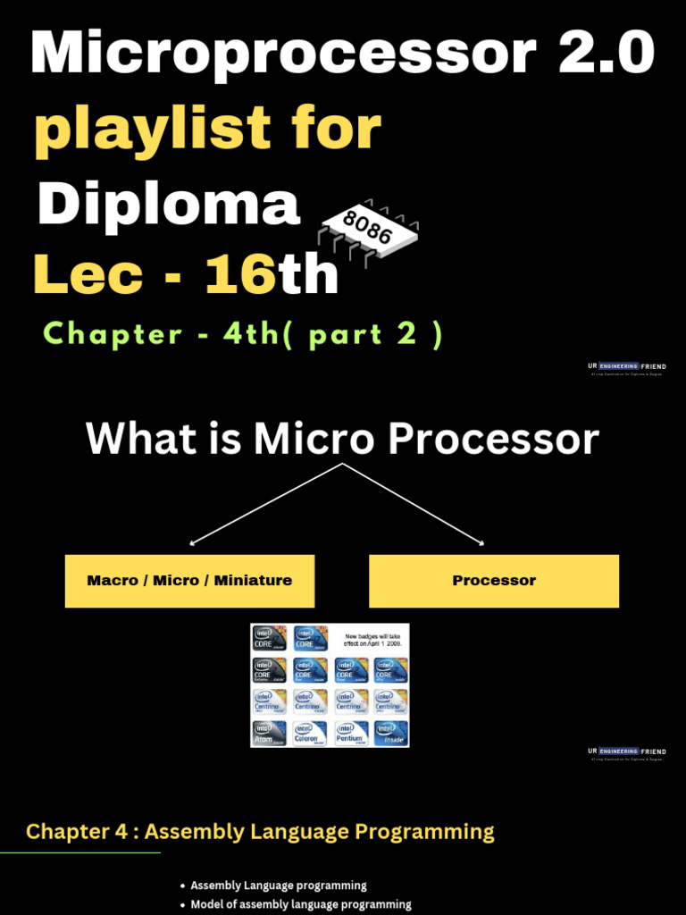 8086 Microprocessor Assembly Guide | PDF | Assembly Language | Computer ...