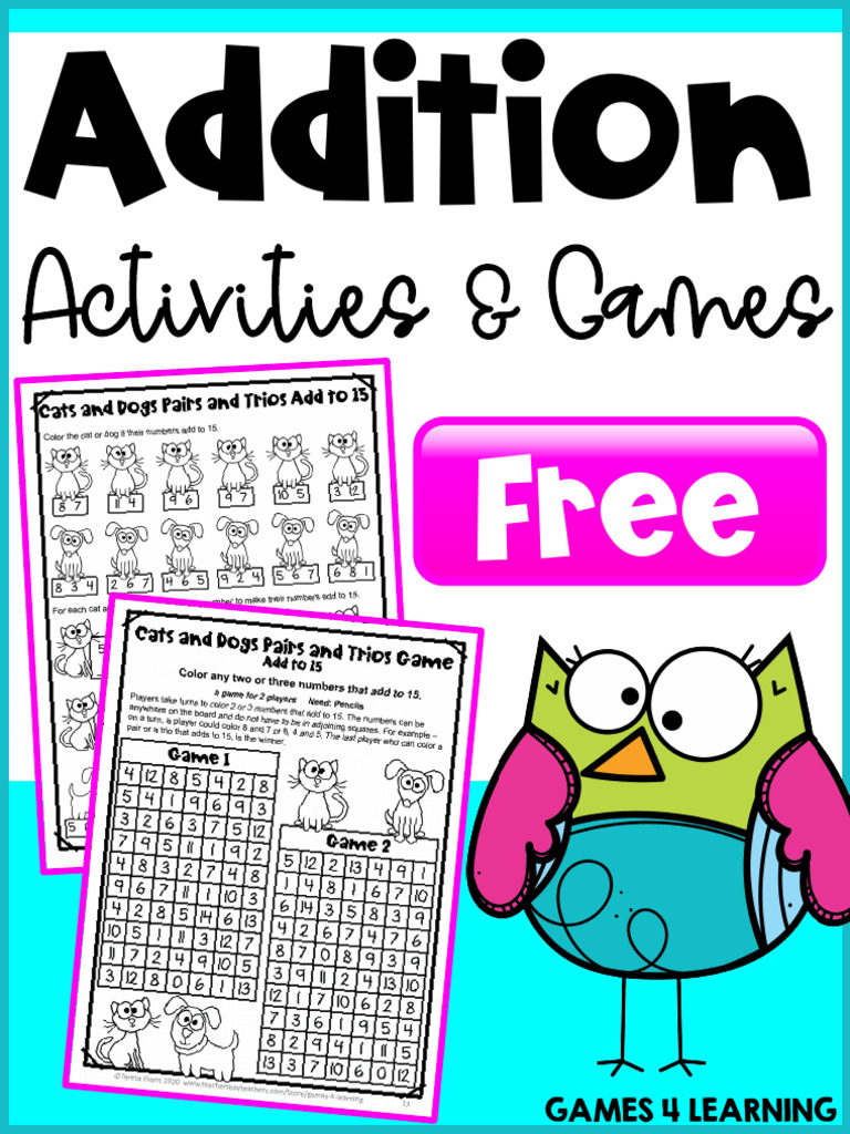 Addition Games for Classroom Use | PDF