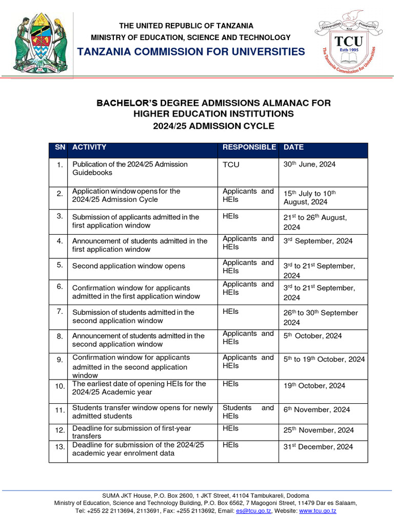 Almanac for 2024 2025 Admission Cycle1 PDF