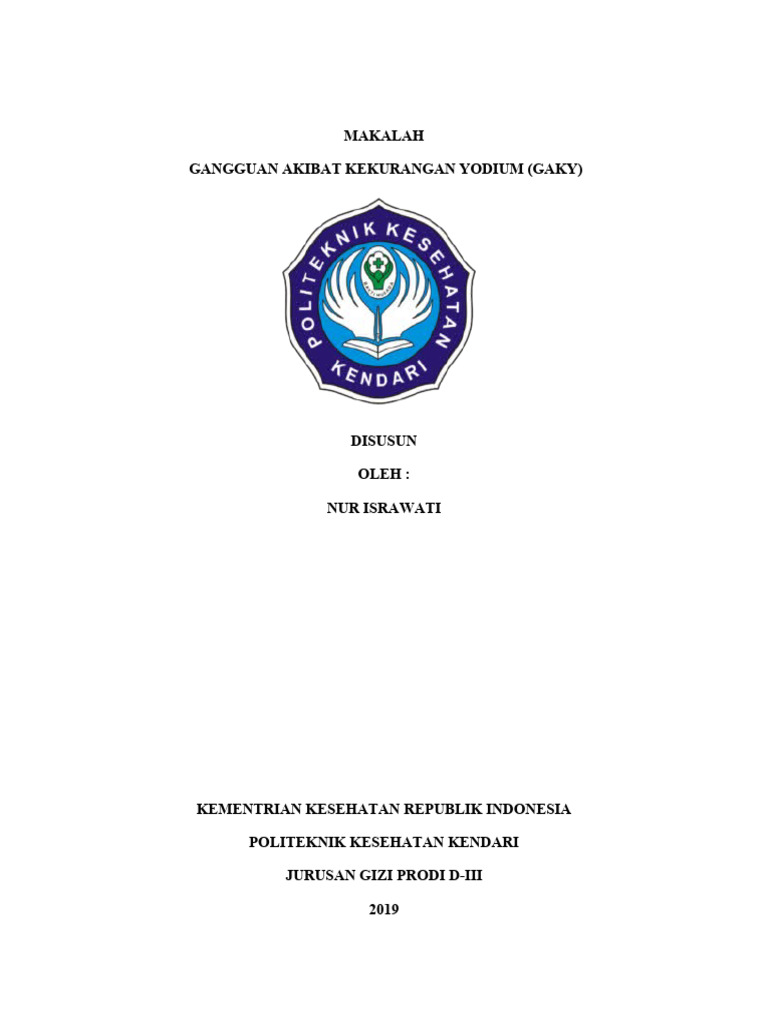 Gangguan Kekurangan Yodium (GAKY) | PDF | Ilmu Sosial | Kesehatan Holistik