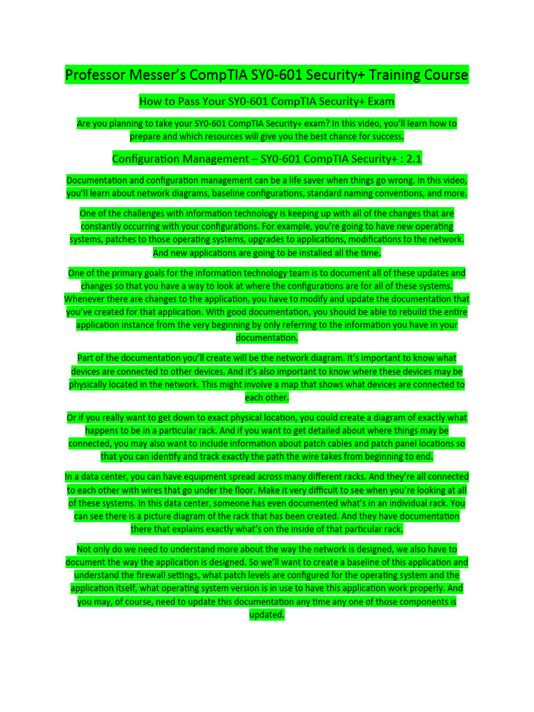 Professor Messer Sec+ Domain 2 | PDF | Public Key Certificate ...