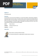 Download Understanding BEx Query DesigneraPart-6 Simple Query Design by Ashwin Kumar SN75096465 doc pdf